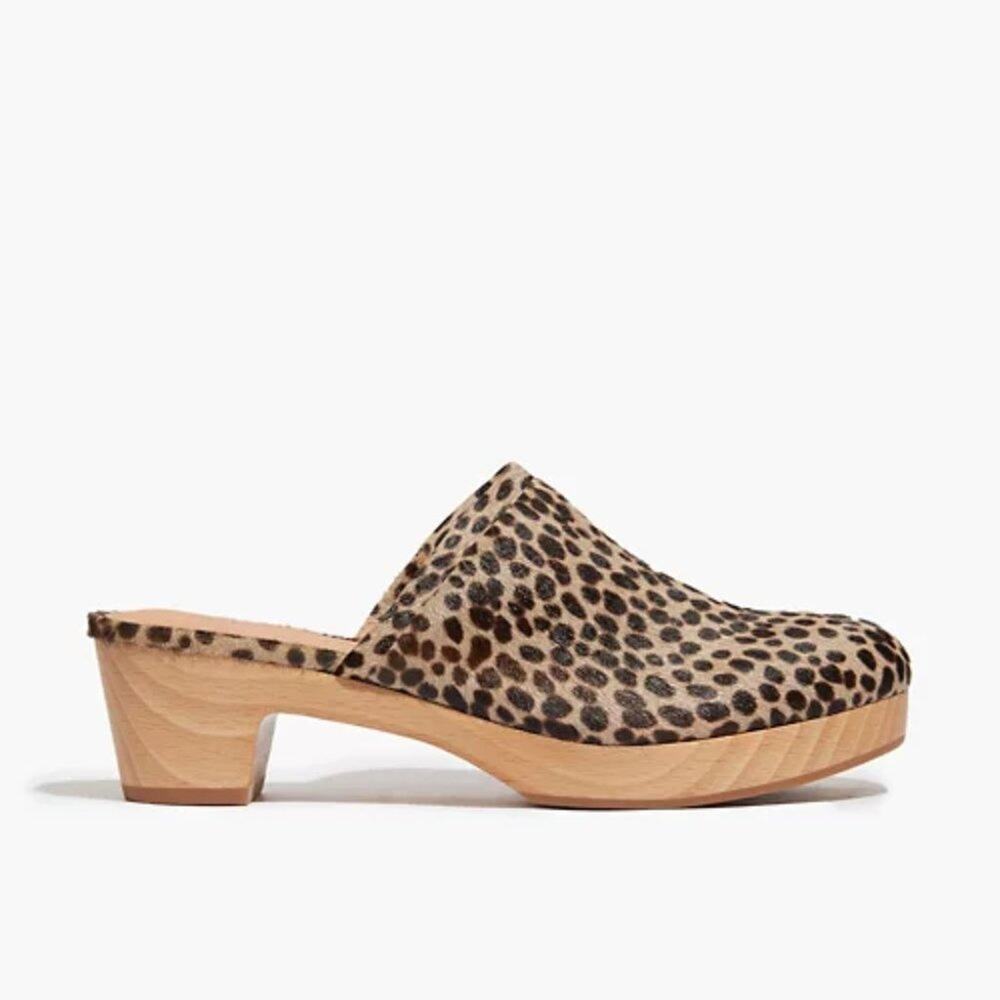 MADEWELL The Ruby Clog in Dotted Calf Hair